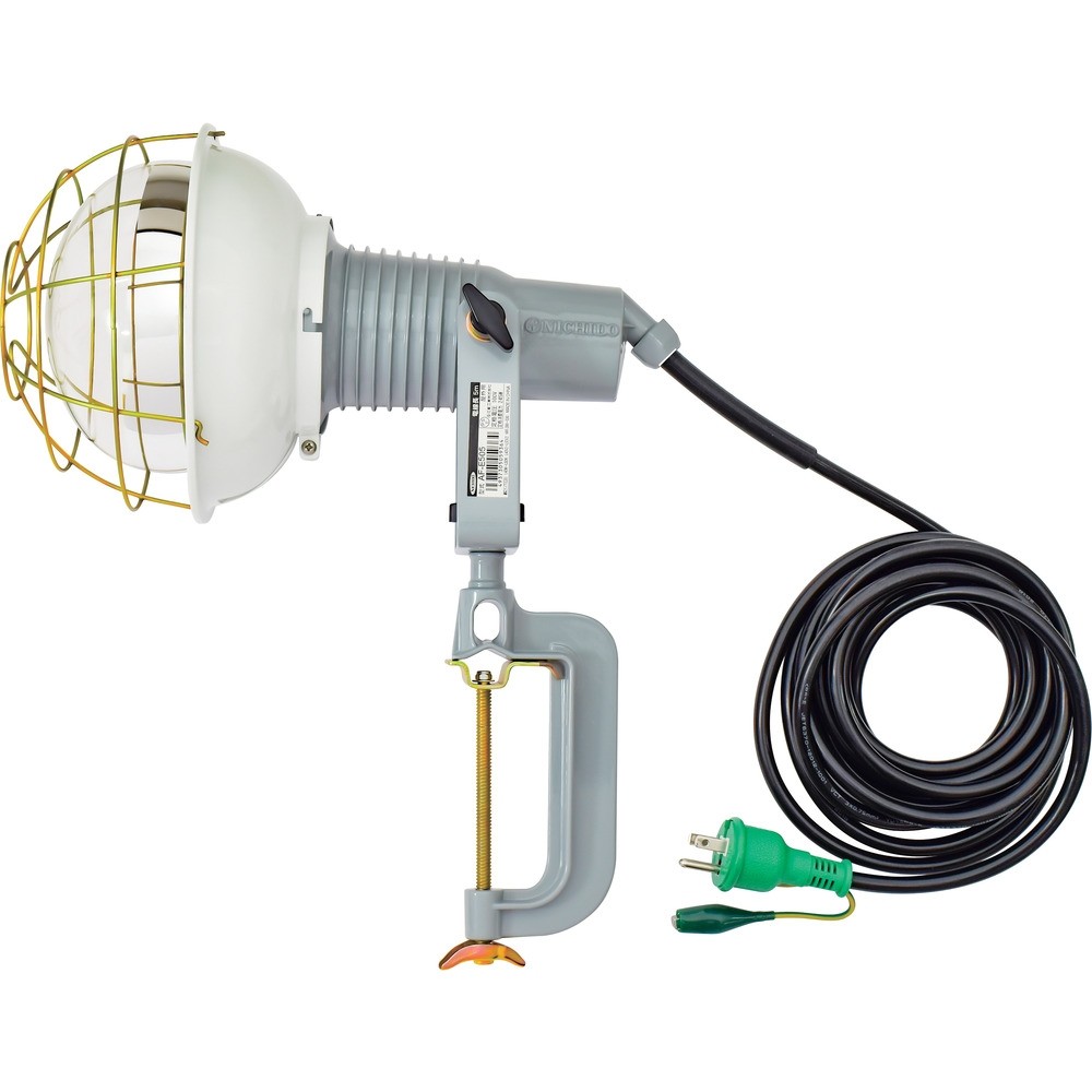 日動工業 レフ球投光器 100V 500W 5m アース付 AF-E505 100V