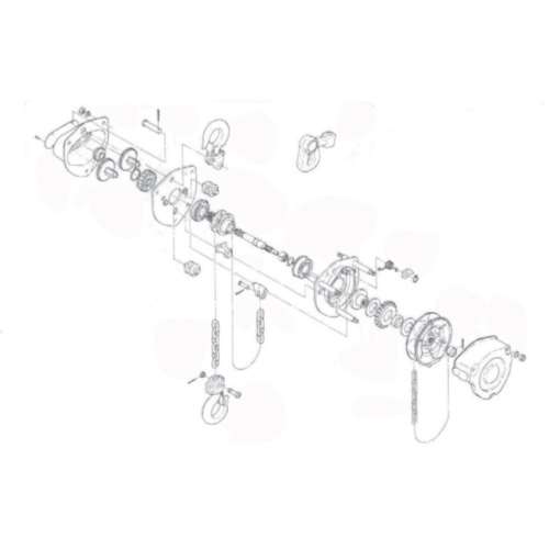 ■キトー　ＣＢ００５用部品　フックラッチ組　C3BA005-10712