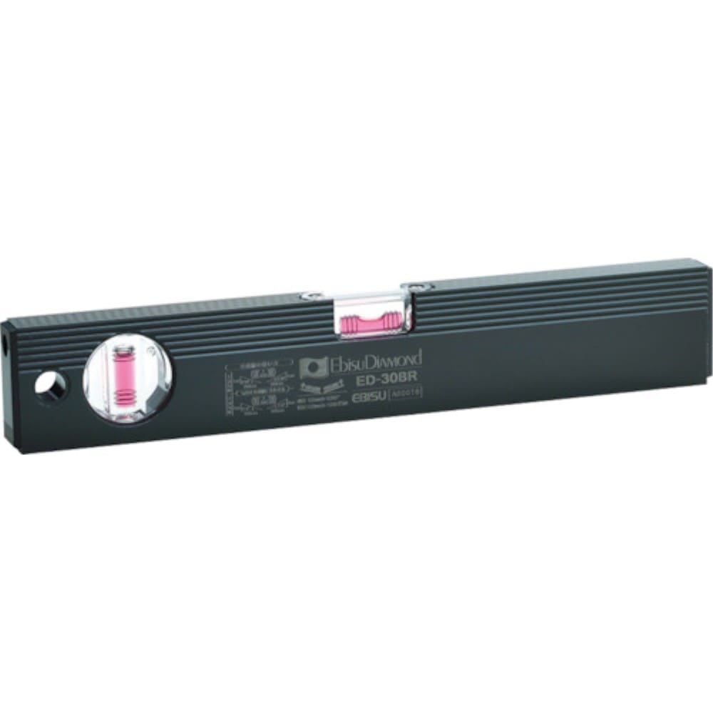 エビスダイヤモンド　磁石付ベーシックレベルブラック　３００ｍｍ　ブラック／レッド　ED30MBR ED30MBR