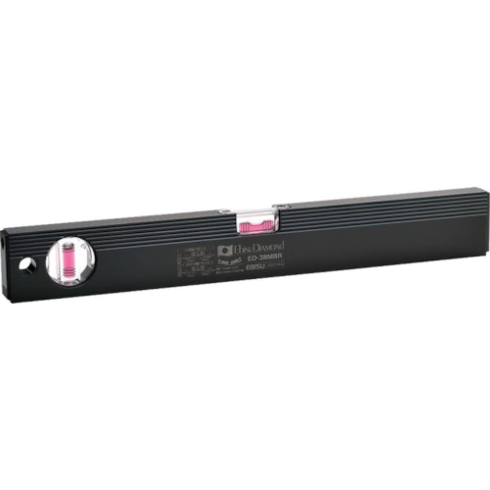 エビスダイヤモンド　磁石付ベーシックレベルブラック　３８０ｍｍ　ブラック／レッド　ED38MBR ED38MBR