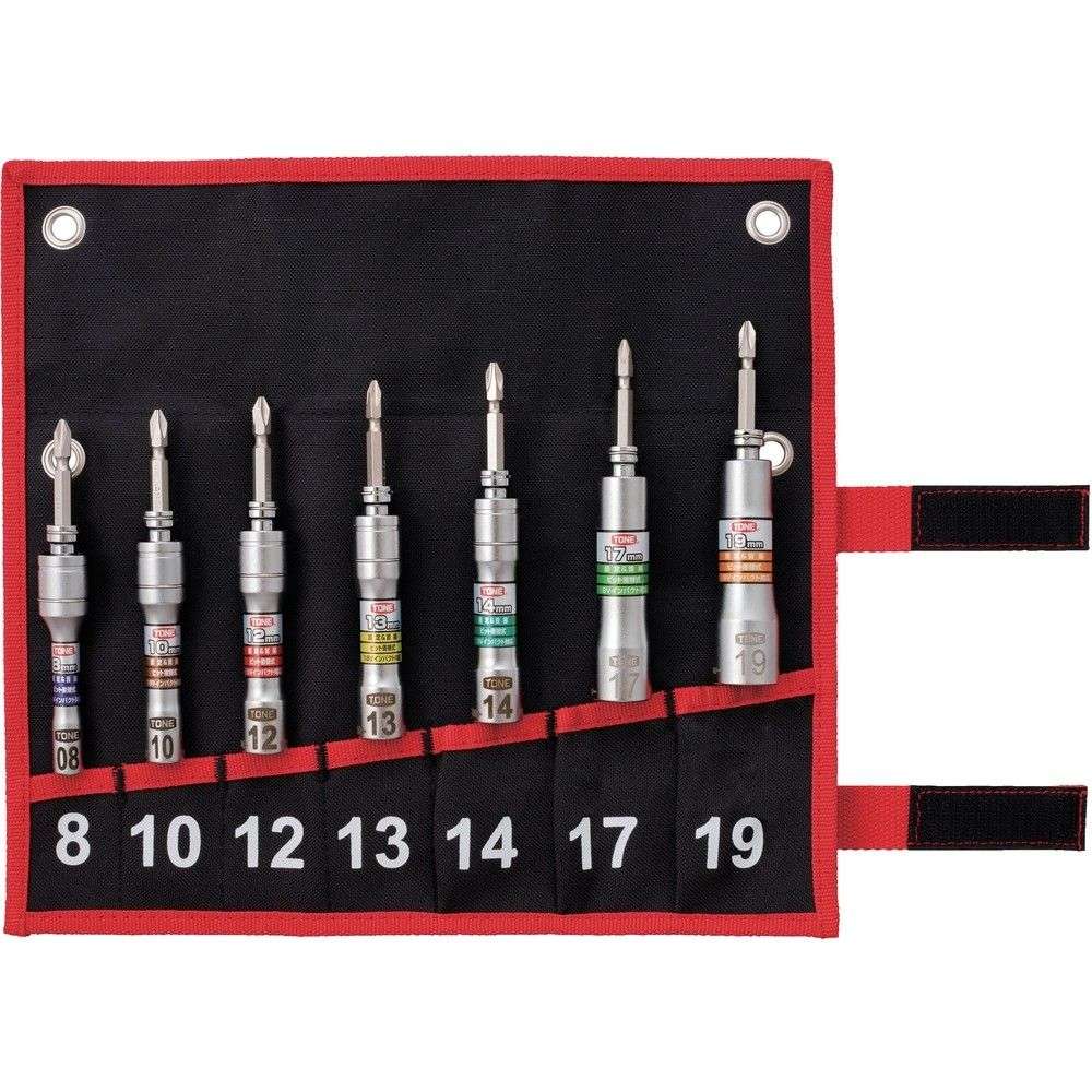 TONE ソケットビット（電動工具用） 差替式ユニバーサルビットソケットセット 差込角6.35mm 2BNU700