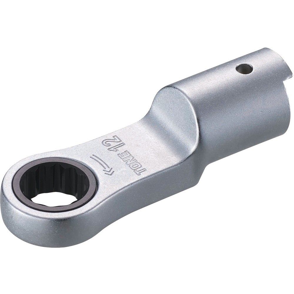 TONE トルクレンチ用交換ヘッド 差替式トルクレンチ用ラチェットめがねヘッド 全長66mm 12DRM-10