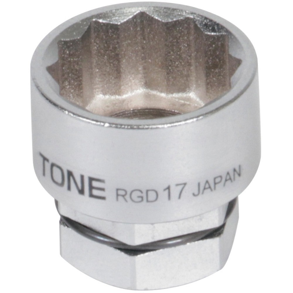 TONE ソケット（12角・めがね用） 対辺寸法10mm 全長17mm RGD-10