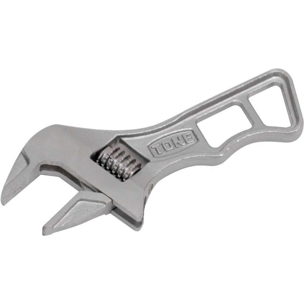 TONE ショートハイパーウォーム モンキーレンチ シルバー 全長110mm MWRS-26