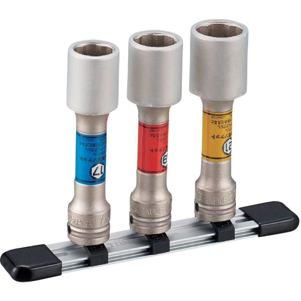 TONE インパクト用プロテクター付クイックフィット薄形ロングホイルナットソケットセット（自動車整備用） HAPQF303LN