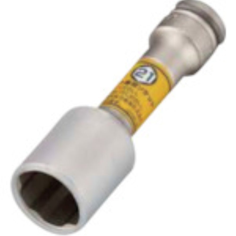 TONE インパクト用プロテクター付クイックフィット薄形ロングホイルナットソケット（自動車整備用） 対辺寸法21mm 3APQF-21LN