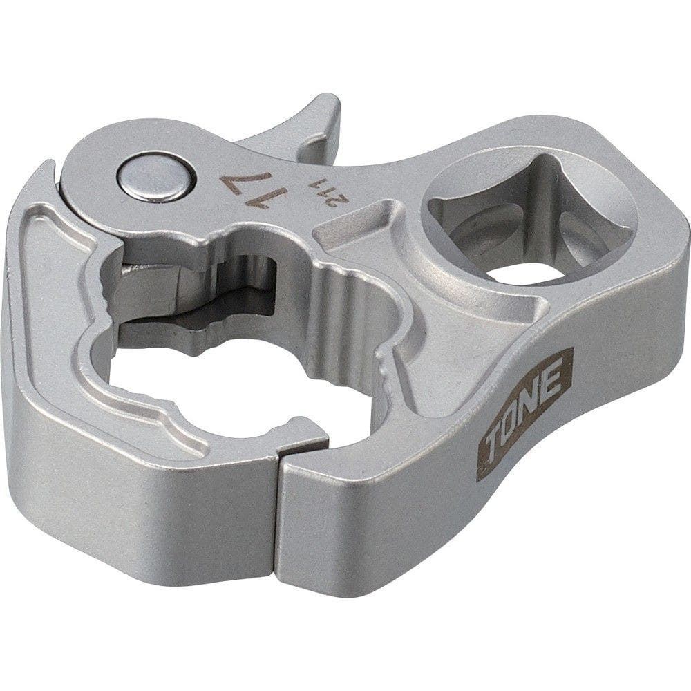 TONE クイックオープンクロウフットレンチ 対辺寸法17mm 差込角9.5mm 3QCF-17