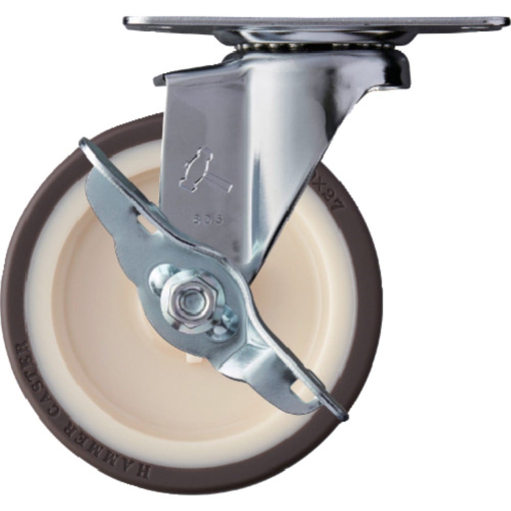 ■ハンマー　Ｅシリーズ自在ブレーキ付ウレタン車　１００ｍｍ　415EUR100BAR01 415EUR100BAR01