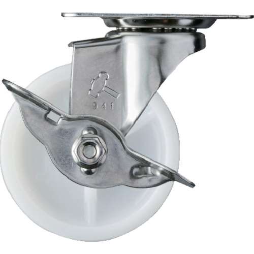 ■ハンマー　Ｅシリーズオールステンレス自在ＳＰ付ナイロン車　６５ｍｍ　315EN65BAR01