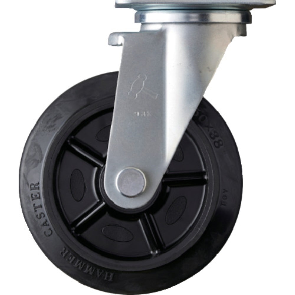 ■ハンマー　特殊鋼　熱処理金具　自在ゴムＢ車　１５０ｍｍ　420YSFR150BAR01 420YSFR150BAR01