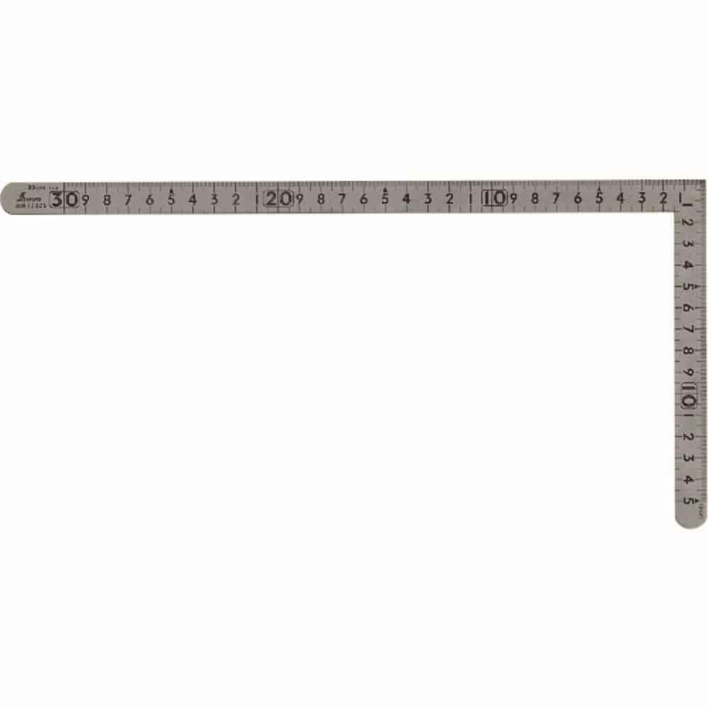 ※※シンワ　曲尺小型　平ステン３０ｃｍ×１５ｃｍ　表裏同目　12325 12325