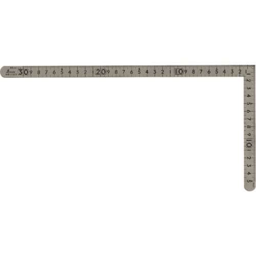 シンワ　曲尺小型　平ステン３０ｃｍ×１５ｃｍ　表裏同目　12325