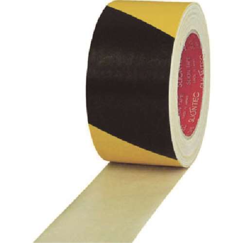 ■スリオン　危険表示用布粘着テープ６０ｍｍ×２５ｍ　イエロー／ブラック　336200-SS-00-60X25