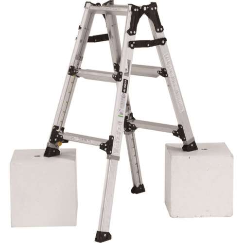 ■アルインコ　伸縮脚立（ステップ幅広）９０ｃｍ　最大使用質量１００ｋｇ　ＰＲＷ９０ＦＸ