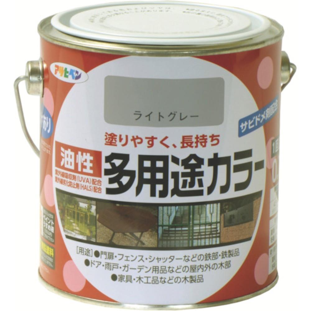 ■アサヒペン(Asahipen) 油性多用途カラー　０．７Ｌ　ライトグレー　536747 536747
