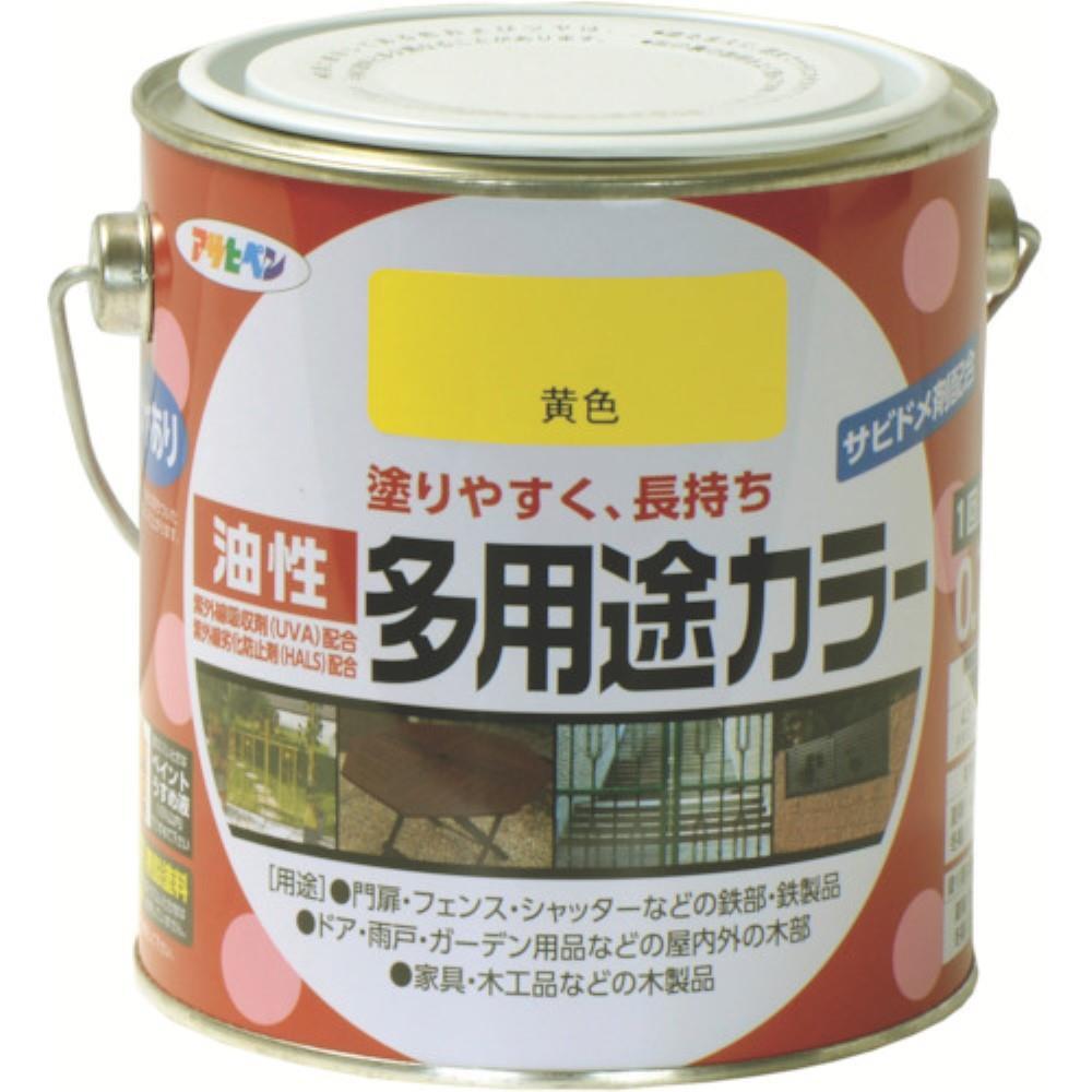 ■アサヒペン(Asahipen) 油性多用途カラー　０．７Ｌ　黄色　536822 536822