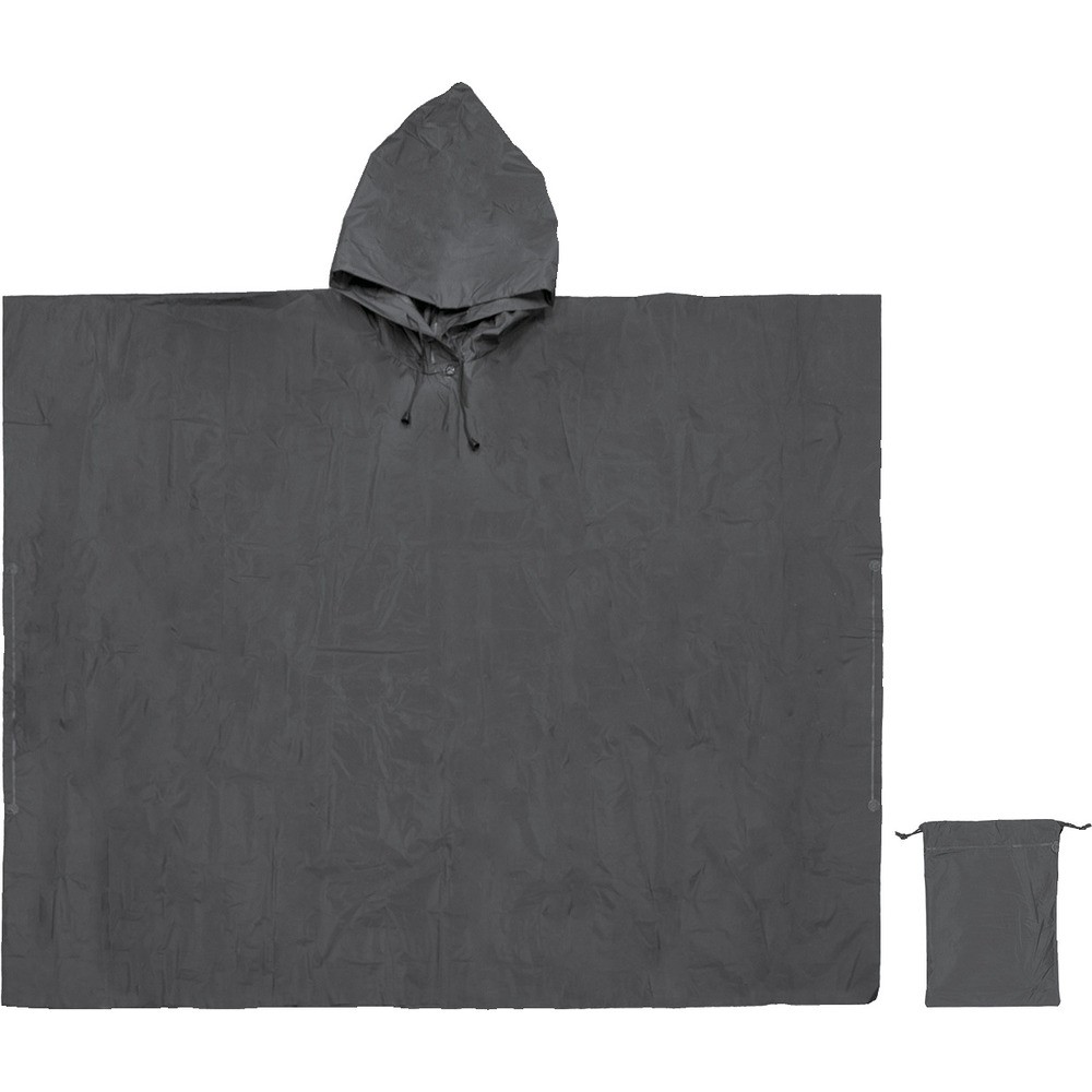 サンリビア 非常用ポンチョ ブラック CL-96