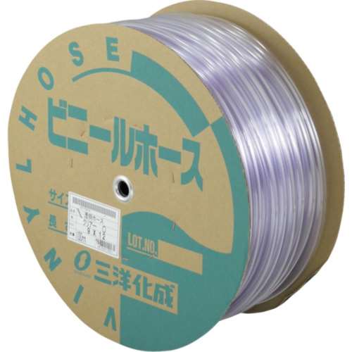 ■サンヨー　透明ホース９×１２　１００ｍドラム巻　TM912D100T