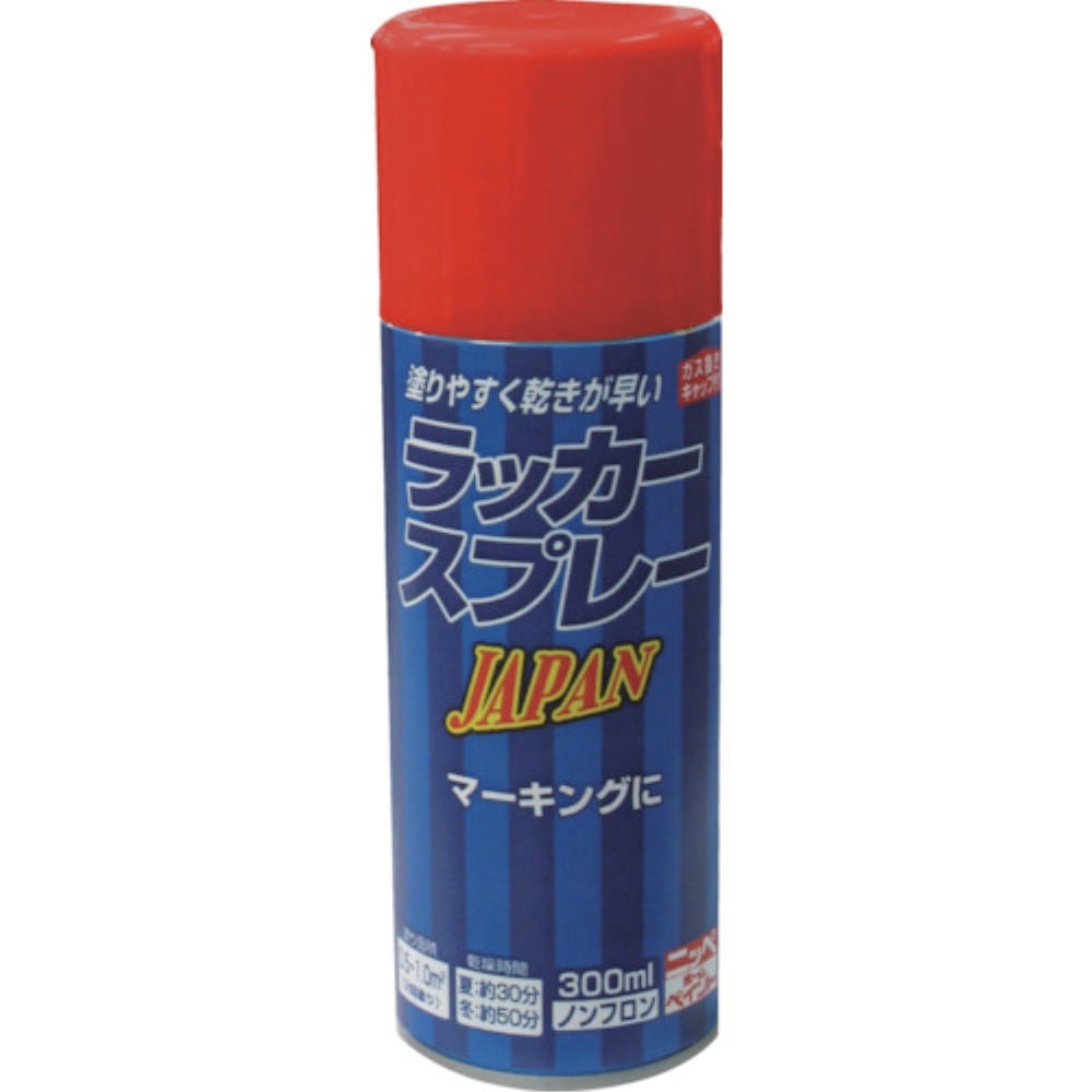 ニッぺ　ラッカースプレー　ＪＰＡＮ　３００ｍｌ　レッド　221T005300 221T005300