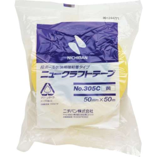 ■ニチバン　ニュークラフトテープ　Ｎｏ．３０５Ｃ　黄　305C250