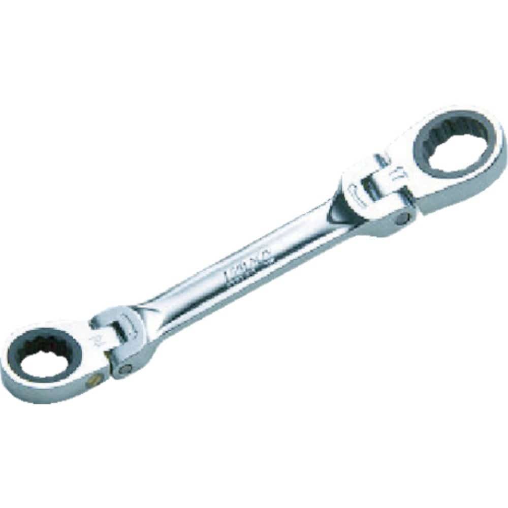 ■ＫＴＣ　ショートラチェットめがねレンチ（両頭首振りタイプ）　１０Ｘ１２ｍｍ　ＭＲ１Ｓ１０１２Ｆ MR1S1012F
