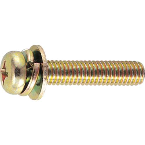 ■トラスコ中山(TRUSCO)　ナベ頭組込ネジ　クロメートＰ‐３　サイズＭ５Ｘ１２　８５本入  B50-0512