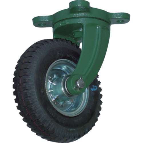 ■トラスコ中山(TRUSCO)　鋼鉄製運搬車用空気タイヤ　鋳物金具自在Φ２２３（２．５０‐４）　OARJ-223