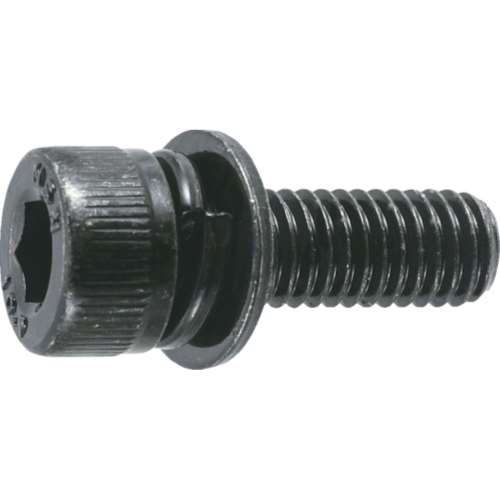 ■トラスコ中山(TRUSCO)　六角穴付組込ボルト　三価黒Ｐ‐３　サイズＭ４Ｘ１５　１０本入  B877-0415  (M4X15 10ｲﾘ)