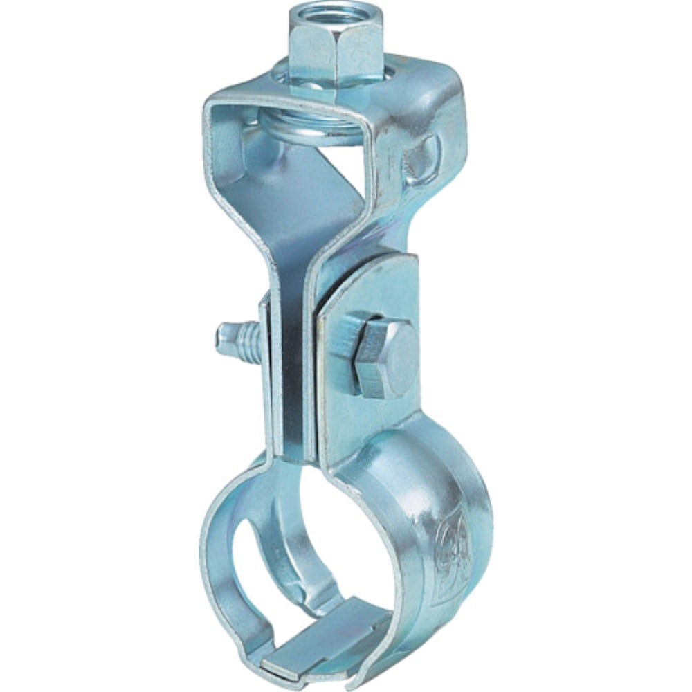 ■トラスコ中山(TRUSCO)　パイプ用支持金具　吊バンド　自在ベース付　適用径２０Ａ  TPS-309 TPS-309