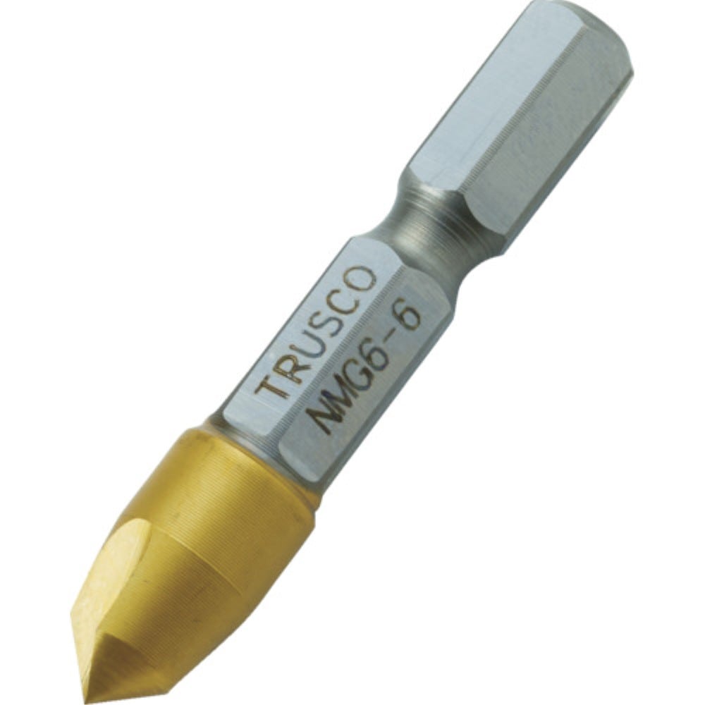 ■トラスコ中山(TRUSCO)　六角軸ナイスメンＧ　１枚刃　６ｍｍ　チタンコーティング  NMG6-6 NMG6-6
