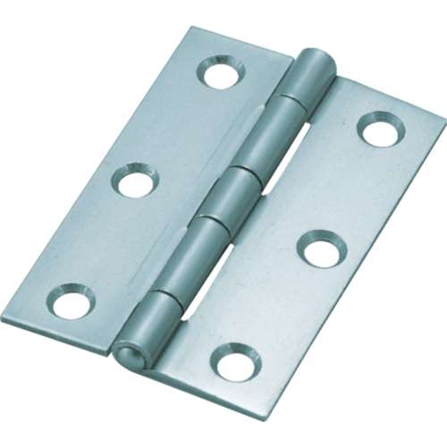 ■トラスコ中山(TRUSCO)　スチール製厚口蝶番　三価クロムメッキ仕上げ　全長７６ｍｍ  888-76UNCR  (10ｺｲﾘﾕﾆｸﾛﾋﾞｽﾅｼ)