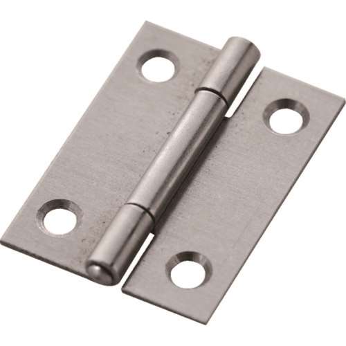 ■トラスコ中山(TRUSCO)　スチール製薄口普通蝶番　生地仕上げ　全長３１．５ｍｍ　５５０‐３２Ｎ　（１袋１０個入り　キジビスナシ）