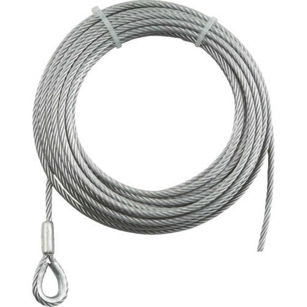 ■トラスコ中山(TRUSCO)　手動ウインチ用ワイヤーΦ６Ｘ１０ｍ用（シンブル入ロック加工）　WWS6-10 WWS6-10
