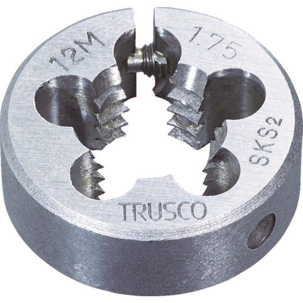 ■トラスコ中山(TRUSCO)　丸ダイス　２５径　Ｍ４×０．７　（ＳＫＳ）  T25D-4X0.7 T25D-4X0.7