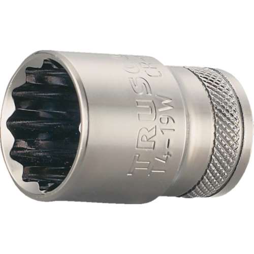 ■トラスコ中山(TRUSCO)　ソケット　１２角タイプ　差込角１２．７　対辺３０ｍｍ　T4-30W