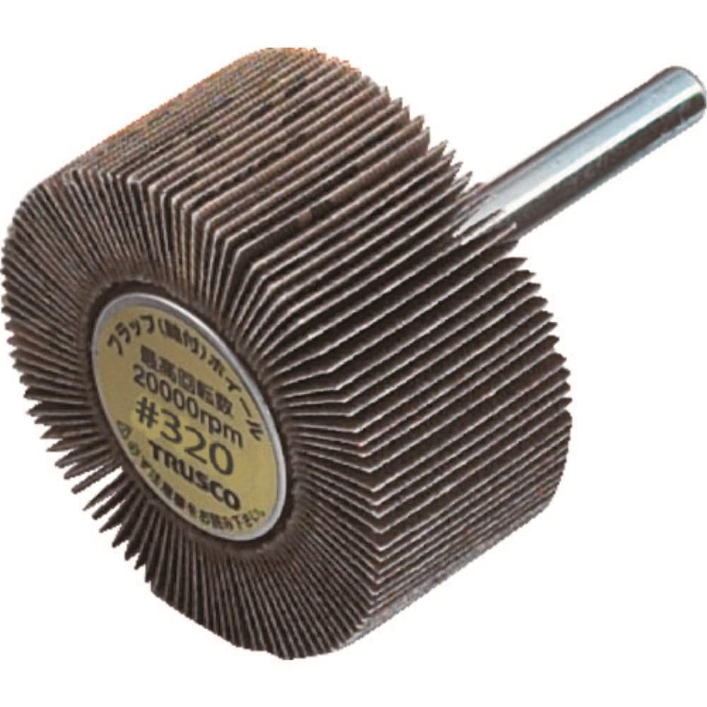 ■トラスコ中山(TRUSCO)　フラップホイール　外径４０Ｘ幅３０Ｘ軸径６　５個入　３２０♯　UF4030　320 UF4030　320