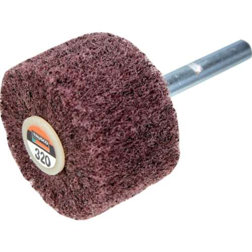 ■トラスコ中山(TRUSCO)　ナイロン軸付ホイール　外径４０Ｘ厚２５Ｘ軸６　５個入　３２０♯　UFN425　320