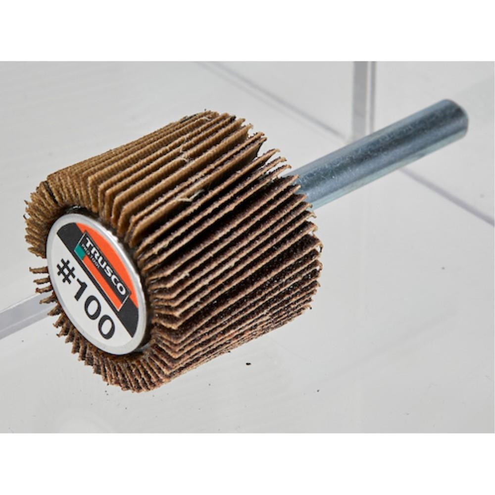 ■トラスコ中山(TRUSCO)　ミラクルフラップホイール　外径３０Ｘ厚２５Ｘ軸６　５個入　８０♯　MR3025　80 MR3025　80