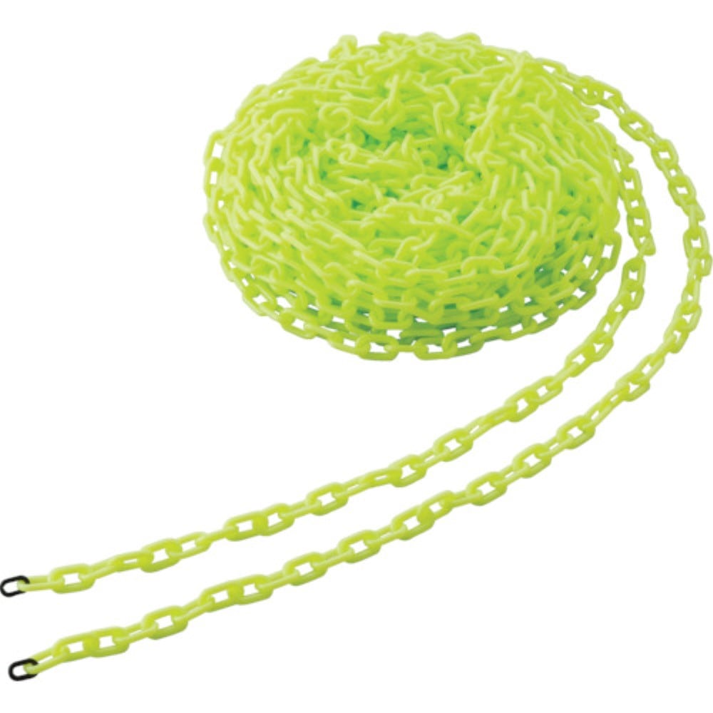 ■トラスコ中山(TRUSCO)　プラチェーン　８ＭＭＸ３０Ｍ　蛍光イエロー　TPC-8LY TPC-8LY
