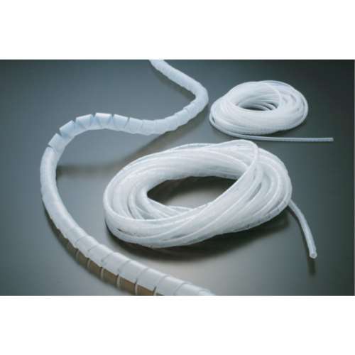 ■トラスコ中山(TRUSCO)　スパイラルチューブ　１０ｍ　結束径Φ１２．０～３５．０　白　TSP15W
