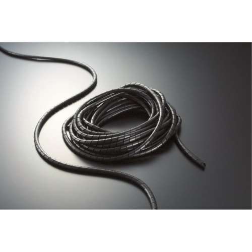 ■トラスコ中山(TRUSCO)　スパイラルチューブ　１０ｍ　結束径Φ３．２～２５．０　黒　TSP4BK