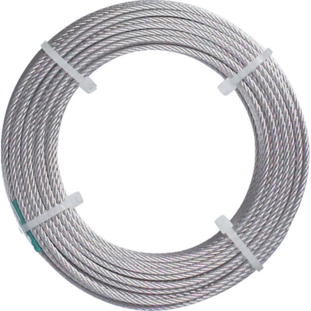 ■トラスコ中山(TRUSCO)　ステンレスワイヤロープ　ナイロン被覆　Φ２．０（２．５）Ｘ１０ｍ  CWC-2S10  (2MMX10M ｽﾘｰﾌﾞﾂｷ) CWC-2S10 (2MMX10M ｽﾘｰﾌﾞﾂｷ)
