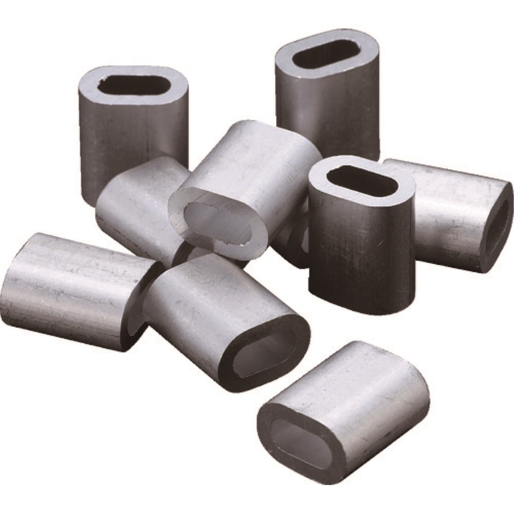 ■トラスコ中山(TRUSCO)　アルミスリーブ　適合ワイヤ径４．０ｍｍ　１０個入  AS-4 (10ｺｲﾘ) AS-4 (10ｺｲﾘ)