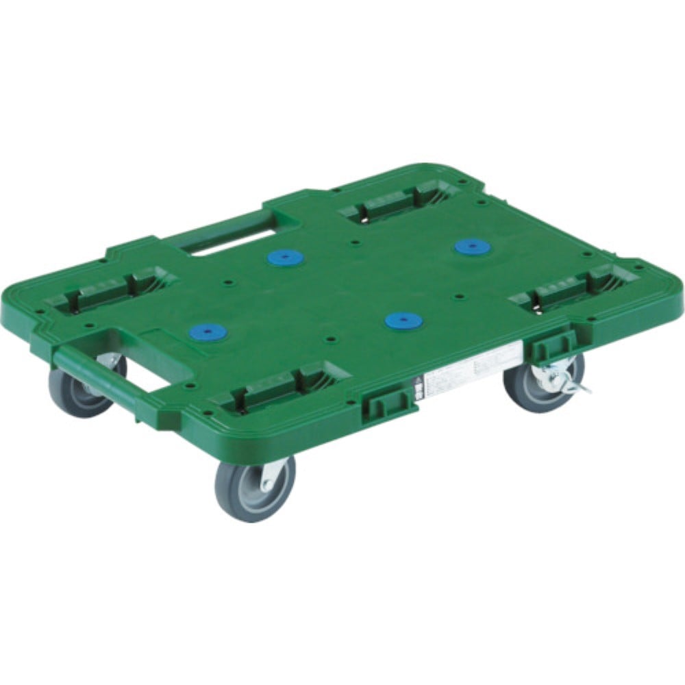 ■トラスコ中山(TRUSCO)　ルートバン　４００Ｘ６００　４輪自在　Ｓ付　緑　MPB-600JS-GN MPB-600JS-GN