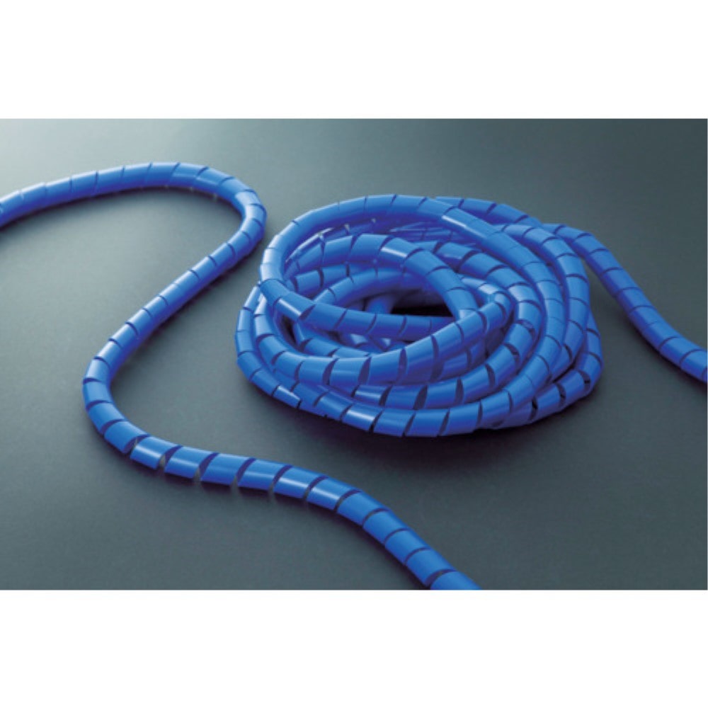 ■トラスコ中山(TRUSCO)　スパイラルチューブ１０ｍ　結束径６．０～３０．０　青　TSP8B TSP8B