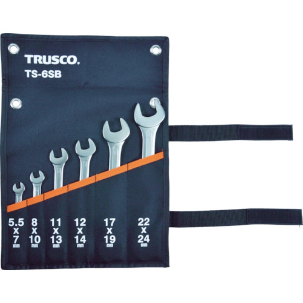 ■トラスコ中山(TRUSCO)　両口スパナセット（６本組）　TS-6SD TS-6SD