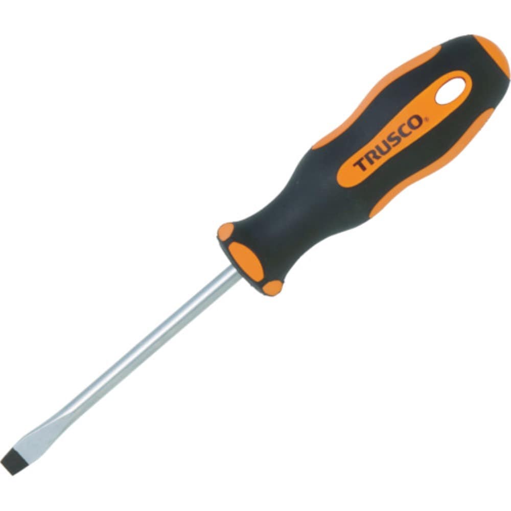 ■トラスコ中山(TRUSCO)　普通ドライバー（マグネット入り）　（－５．５Ｘ７５ｍｍ）  TD-5.5-75 TD-5.5-75