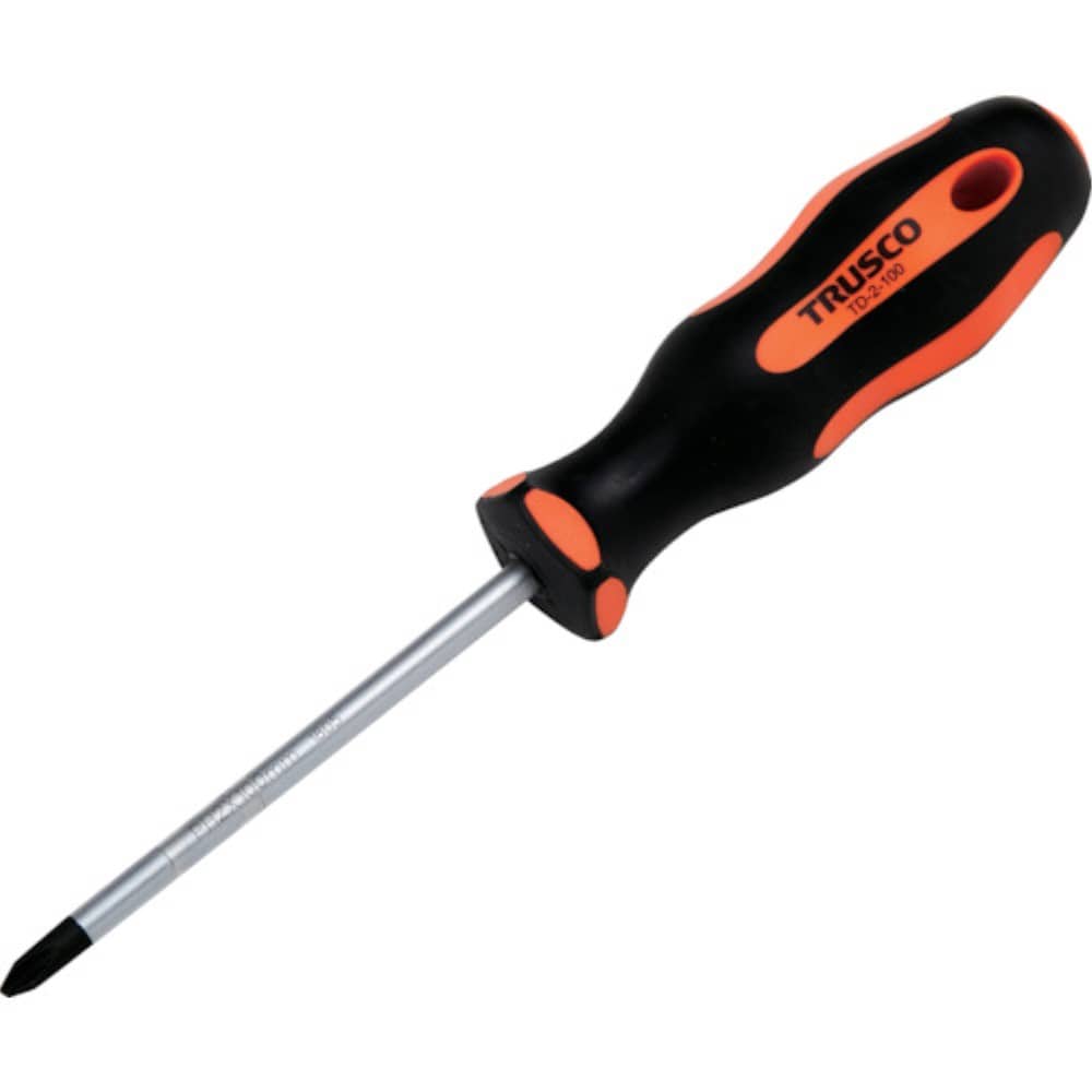 ■トラスコ中山(TRUSCO)　普通ドライバー（マグネット入り）　（＋ＮＯ．２Ｘ１５０ｍｍ）  TD-2-150 TD-2-150
