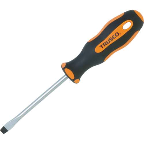 ■トラスコ中山(TRUSCO)　普通ドライバー（マグネット入り）　（‐６．５Ｘ１５０ｍｍ）  TD-6.5-150