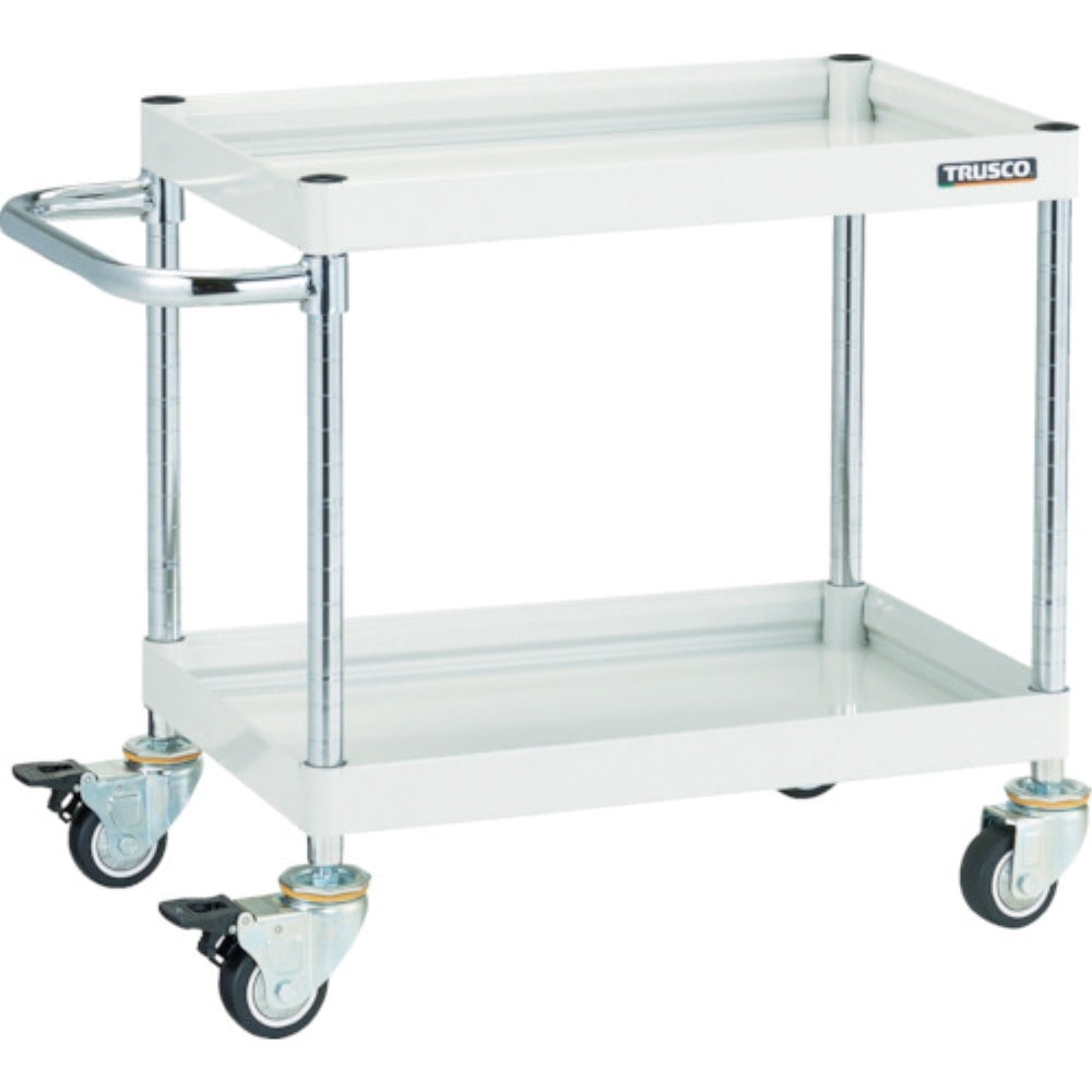 ■トラスコ中山(TRUSCO)　ファルコンワゴン９００Ｘ６００　ウレタン車輪　Ｗ色  FAW-692U-W FAW-692U-W